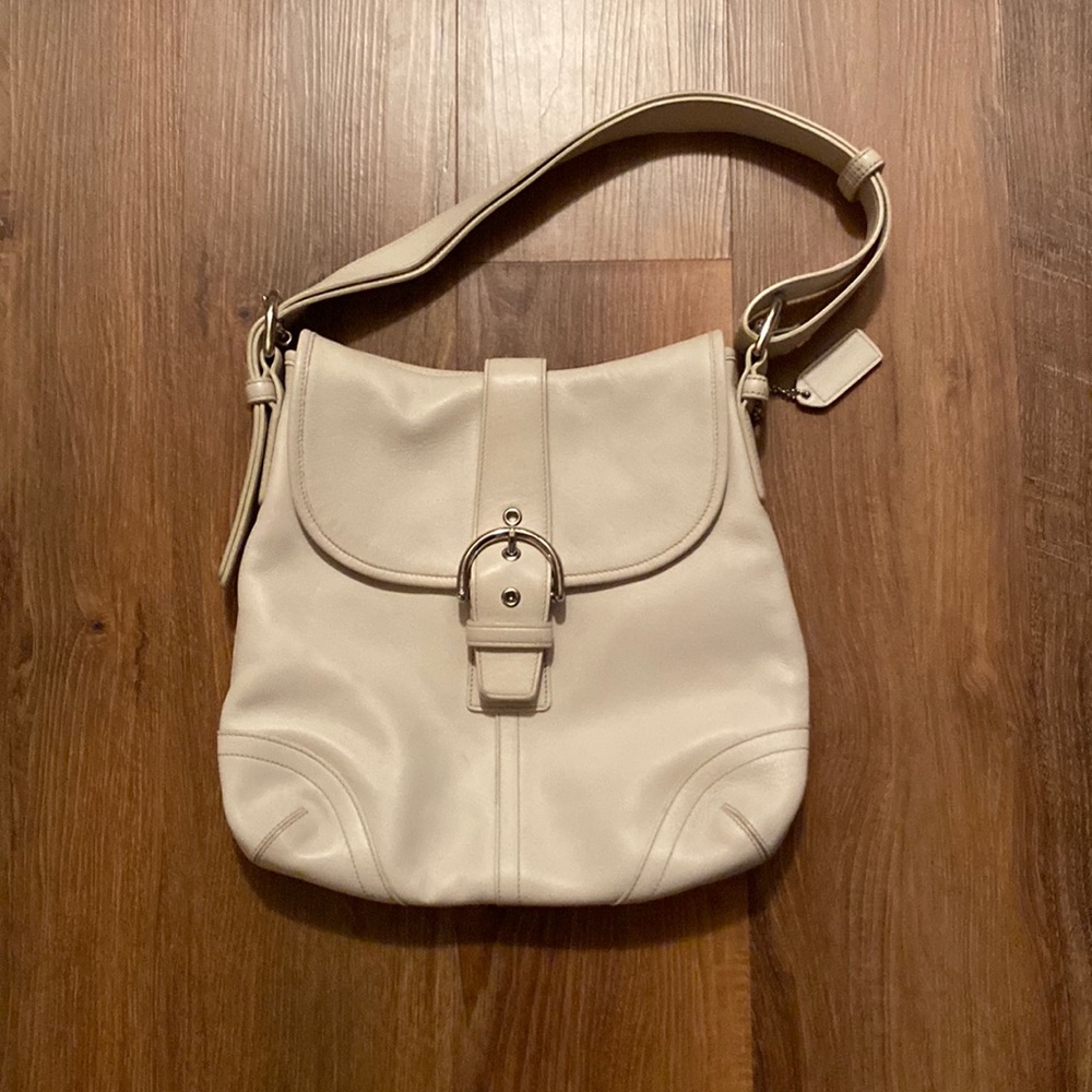 Coach Leather Saddle bag